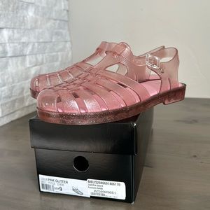 Melissa pink glitter possession sandal